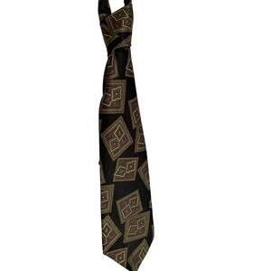 Oscar de la Renta Neckwear 100% Imported Silk Blue with Paisley Triangles